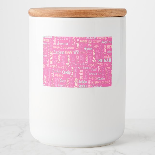 Zucker Lebensmitteletikett (Vorderseite)