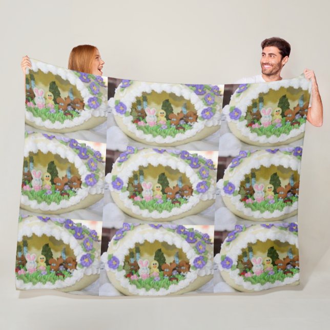 Zucker Ostereier Fleecedecke (Beispiel)