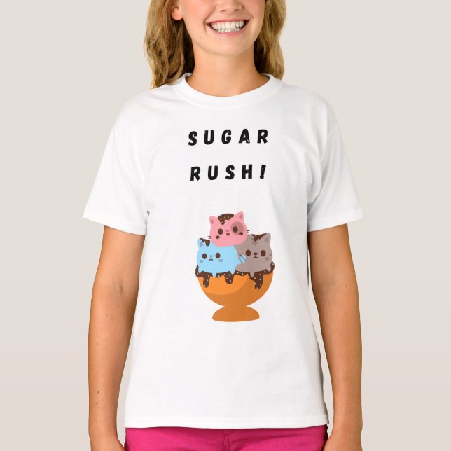Zucker rush! T-Shirt (Vorderseite)