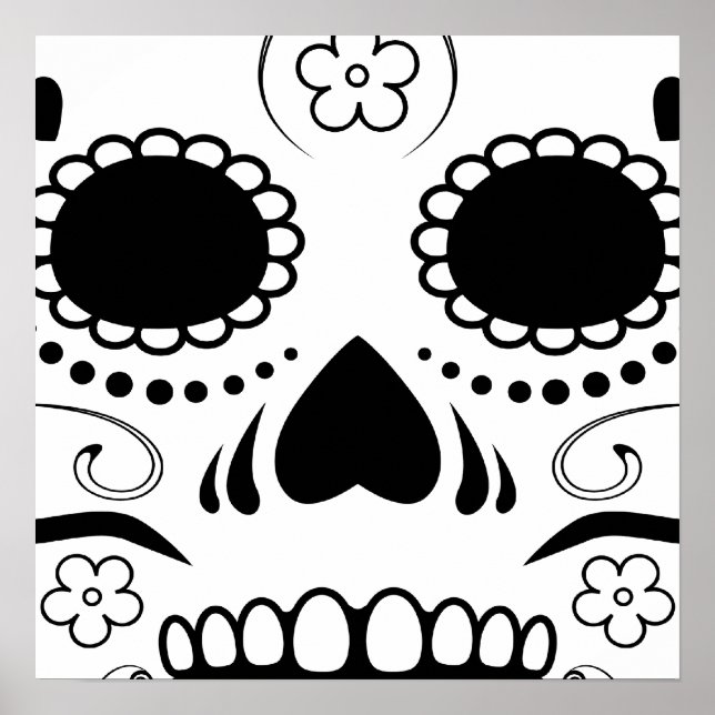 Zucker-Schädel: 1 Poster (Vorne)