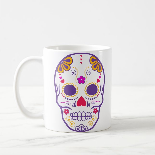 Zucker-Schädel: 1 Tasse (Links)