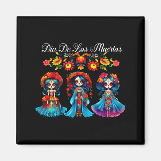 Zucker-Schädel-Frauen Dia De Los Muertos Catrina T Magnet