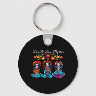 Zucker-Schädel-Frauen Dia De Los Muertos Catrina T Schlüsselanhänger