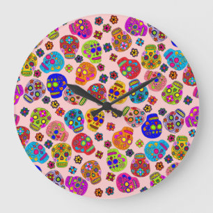 Zucker-Schädel Große Wanduhr