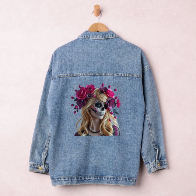 Zucker-Schädel-Jacke Jeansjacke (Hangar)