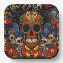 Zucker-Schädel-Kürbisse-Party, Calavera
