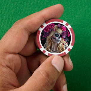 Zucker-Schädel-Pokerchips Pokerchips
