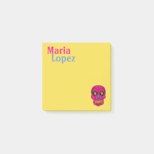 Zucker-Schädel Post-it Klebezettel