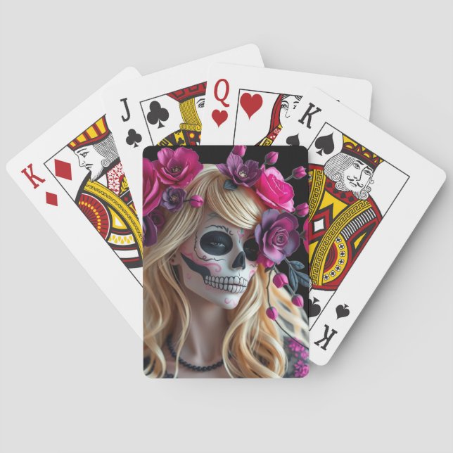 Zucker-Schädel-Spielkarten Spielkarten (Rückseite)