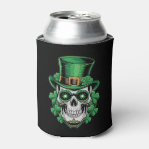 Zucker-Schädel-St.-Patrick-Tag Glücksklee Dosenkühler