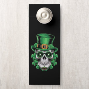 Zucker-Schädel-St.-Patrick-Tag Glücksklee Türanhänger