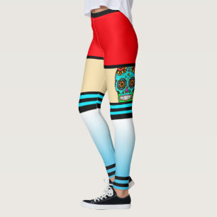 Zucker-Schädel-Tattoo-Leggings Leggings