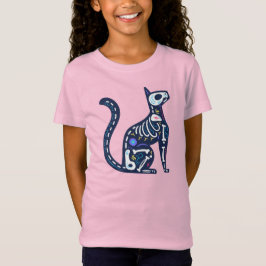 Zucker-Schädelkalavera-Katze III T-Shirt