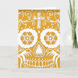 ZUCKER SKULL GRAFIK Faltenkarte Karte