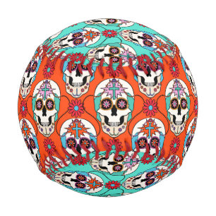 Zucker-Skulls-Grafik Baseball