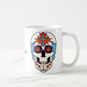 Zucker-Skulls Grafik Tasse