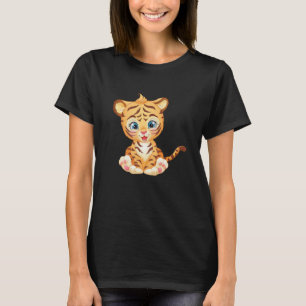 Zucker Süßer Tiger Baby Mit Großen Augen T-Shirt