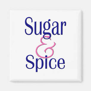 Zucker und Gewürz Magnet