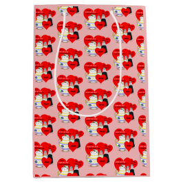 Zucker und Gewürze - altmodische Valentine Card Ku Mittlere Geschenktüte