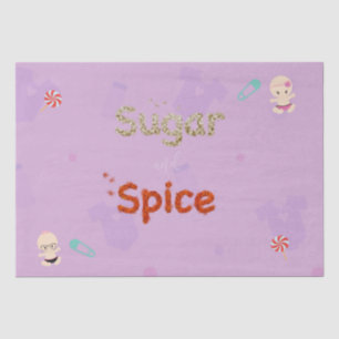 Zucker und Spice Baby Duschschicht Seidenpapier
