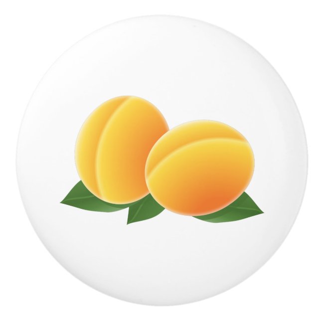 ZuckerAprikosen Keramikknauf (Vorderseite)