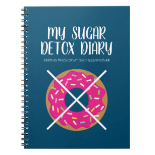 Zuckerdetox-Tagebuchnotizbuch hilft Ihnen, Gewicht Notizblock