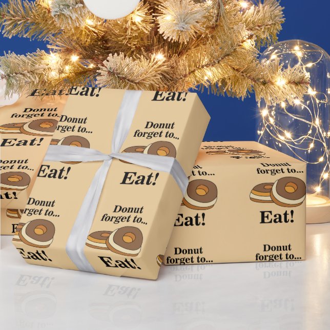 Zuckerdonut-Geburtstagsfeier Geschenkpapier (Feiertage)