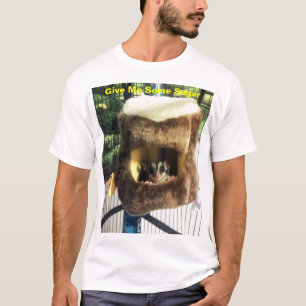 Zuckergrüber in Furry Tree Truck Hängebett T-Shirt