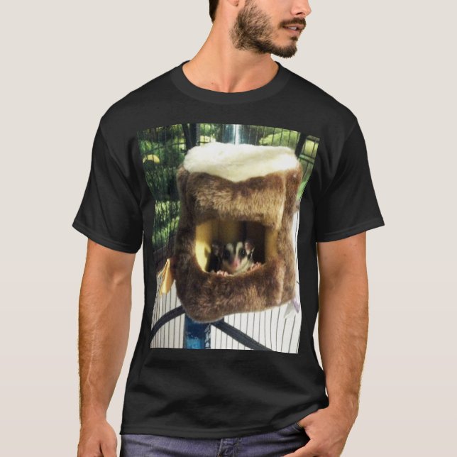 Zuckergrüber in Furry Tree Truck Hängebett T-Shirt (Vorderseite)