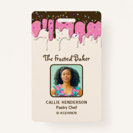 Zuckerguss Konditorei Business Mitarbeiter Ausweis