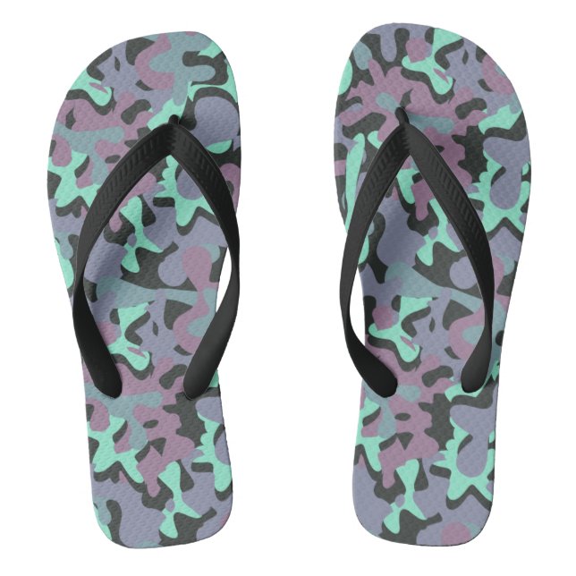 Zuckerguss Signature-Camouflage Flip Flops (Fußbett)