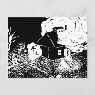 Zuckerhaus bei Nachtkarte Postkarte