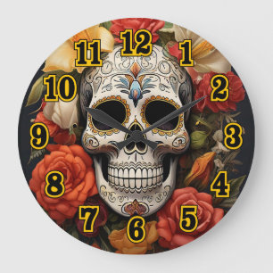 Zuckerhut-Blumenwall-Uhr Große Wanduhr