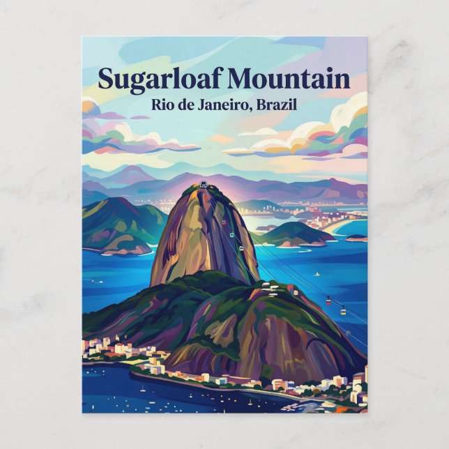 Zuckerhut Brasilien Postkarte (Vorderseite)