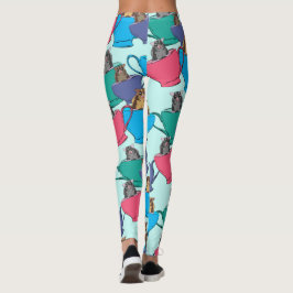 Zuckerhut in Teebeete Gemustert Leggings
