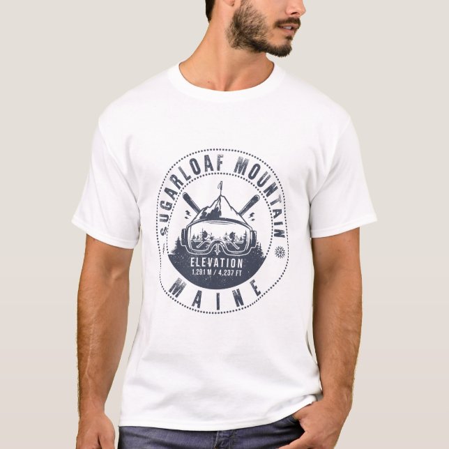 Zuckerhut Maine Vintages SkiSouvenir T-Shirt (Vorderseite)