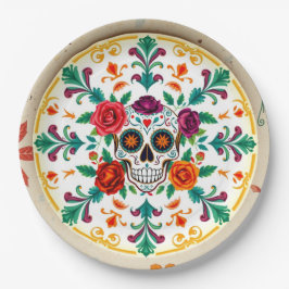💀 🎉 Zuckerhut Supperware Día de los Muertos Pappteller