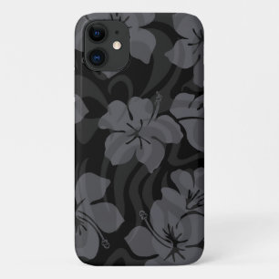 Zuckerhütte Hawaiianischer Hibiskus Schwarz Case-Mate iPhone Hülle