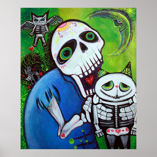 Zuckerkatzen-Hüter-Poster Poster (Vorne)