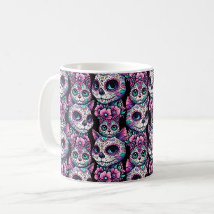 Zuckerkatzenmuster Kaffeetasse