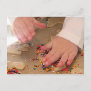 Zuckerkekse herstellen postkarte