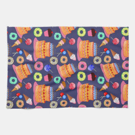 Zuckerköche: Niedliches Konditormuster Geschirrtuch