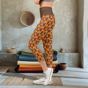 Zuckerkull-Rose Owl Capri Leggings