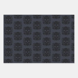 Zuckerkulpierpapier, Dia de los muertos Geschenkpapier Set