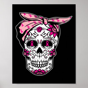 Zuckerkulpur Cooler Brustkrebs Poster