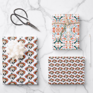 Zuckerkulturmuster Geschenkpapier Set