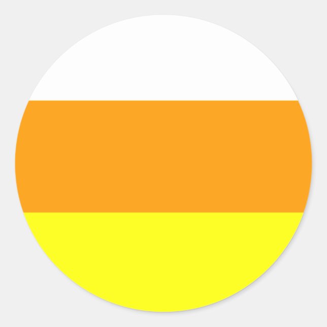 Zuckermaisfarbe Runder Aufkleber (Vorderseite)