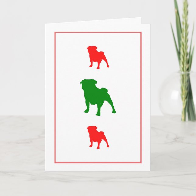 ZuckerMops-Karte Feiertagskarte (Vorderseite)