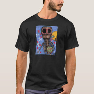 zuckern Sie Schädel Skeleton Tag des toten Shirts