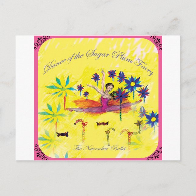 Zuckerpflaume Postkarte (Vorderseite)